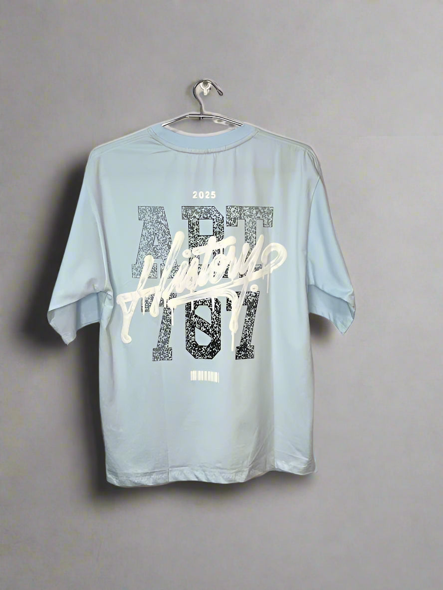 History print Oversized Tee